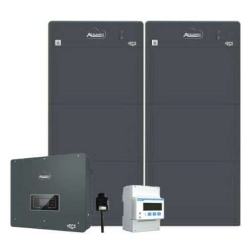 Kit Invertor Hibrid AZZURRO 3PH HYD10000 ZSS 10kW + Acumulatori 41kWh (8×5,12kWh)